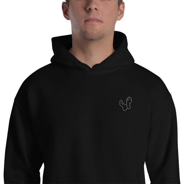 Black Hoodie with White Logo